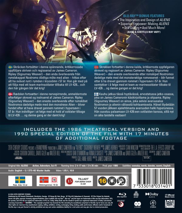 ALIENS - PALUU (1986) (2 disc) - Blu-ray